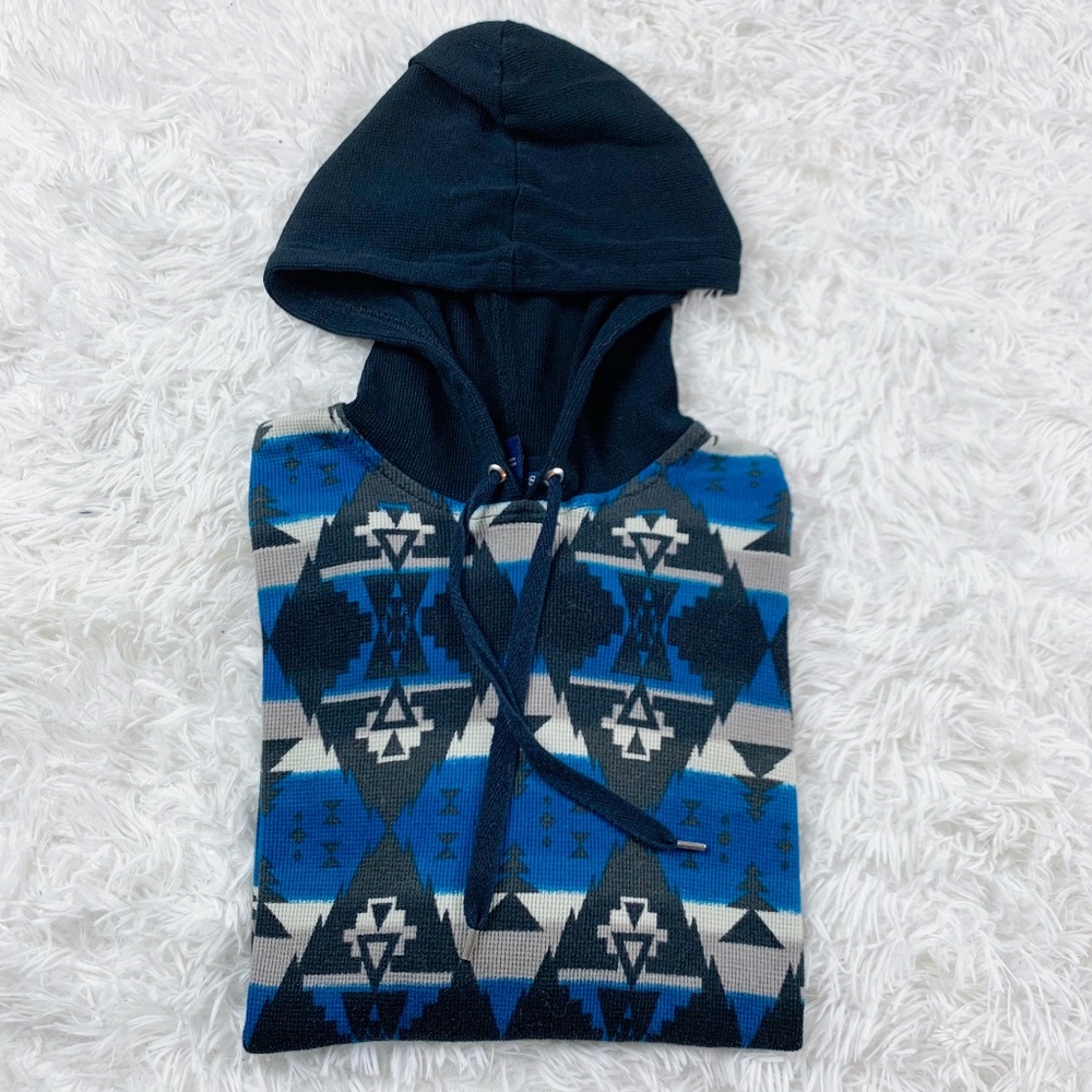 Chaps Long Sleeve Tribal Hoodie